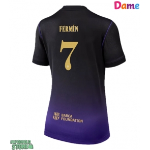 Barcelona Fermin Lopez #7 Replika Udebanetrøje Dame 2026-27 Kortærmet